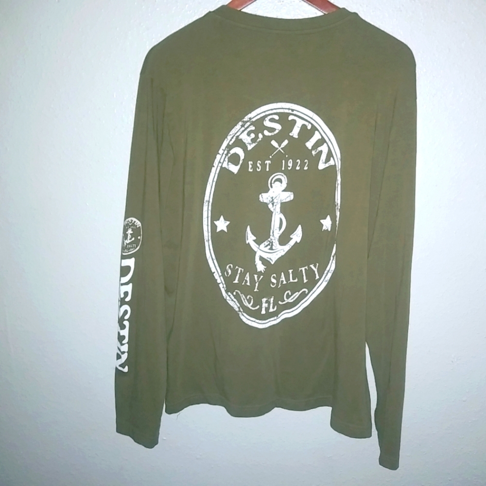 Destin FL Stay Salty XL Mens Long Sleeved Shirt